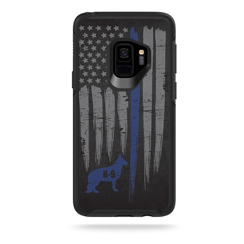 MightySkins OTSSGS9-Thin Blue Line K9 Skin for Otterbox Symmetry Galax