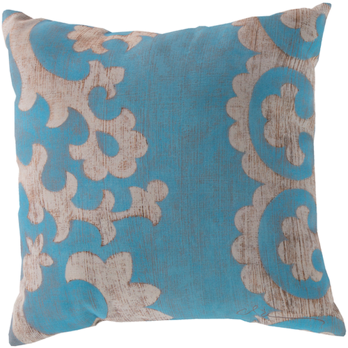 Surya RG021-1818 18 x 18 x 4 in. Rain Contemporary Square Throw Pillow