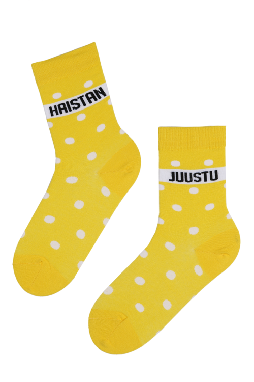 HAISTAN JUUSTU yellow cotton socks 