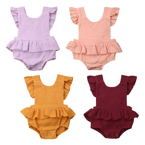 0 18M Super Cute Baby Girls Summer Ruffle Layered