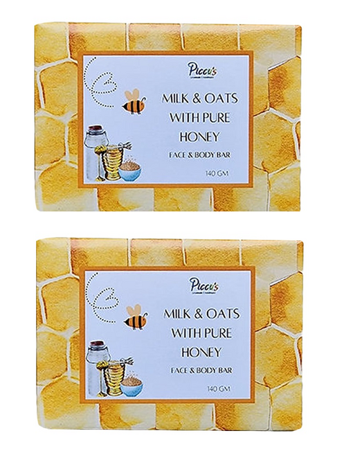 Milk Honey Oats (140 g, Luxury Moisturizing Soap for Dry Skin) PACK OF