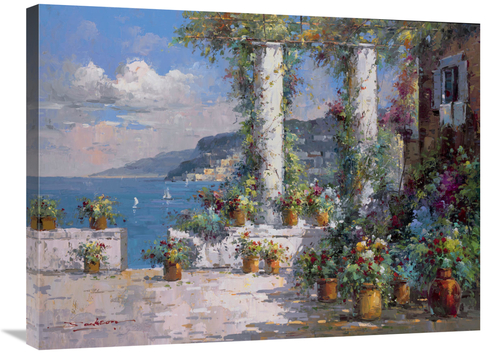 Global Gallery GCS-124199-2432-142 24 x 32 in. Hillside VIew I Art Pri