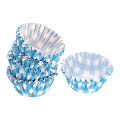 Set of Cake Tins Blue Disposable (100 pcs)