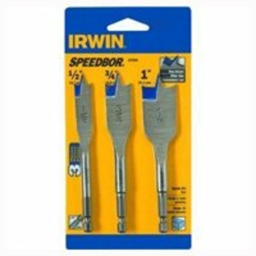 Irwin 6959324 4 In. Blue Groove Speedbor Spade Bit Set