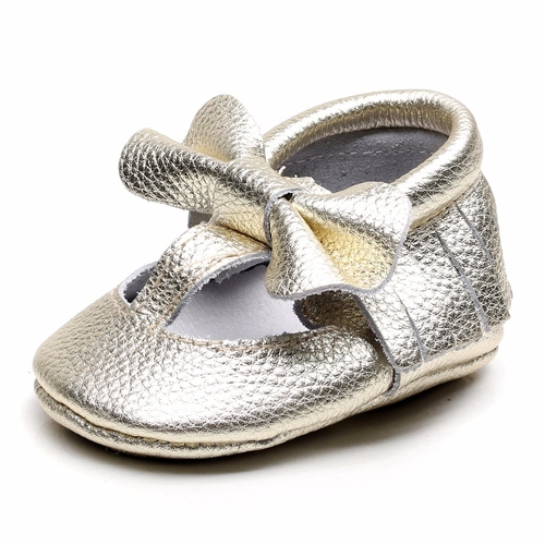 Soft Rubber hard sole Genuine Leather Newborn Baby