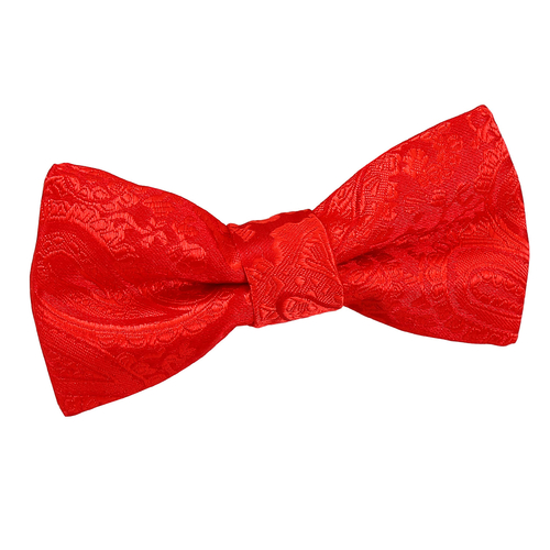 Paisley Pre-Tied Bow Tie - Boys - Red