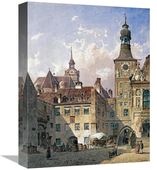 Global Gallery GCS-267958-16-142 16 in. The Old Town Hall, Munich 