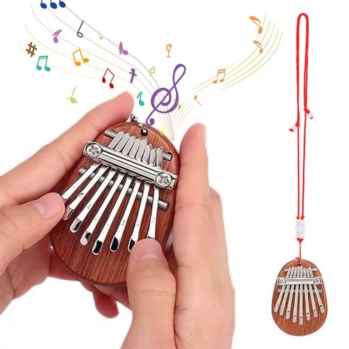  Pocket Kalimba Mini Thumb Piano Wooden Kalimba 8-Key Kalimba Musical