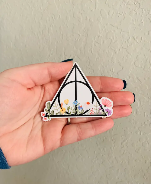 Deathly Hallows-Harry Potter Sticker/Magnet