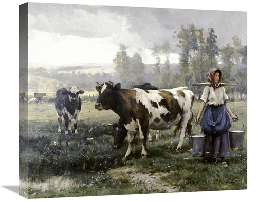 Global Gallery GCS-281991-22-142 22 in. The Milkmaid Art Print - Julie