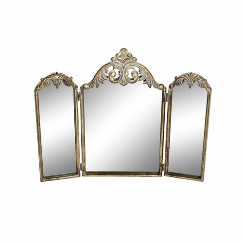 Wall mirror DKD Home Decor 43 x 2 x 35 cm Golden Metal Romantic