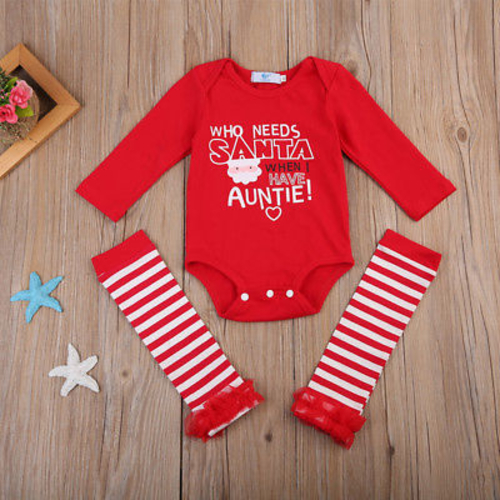 Newborn Baby Girls Long Sleeve Romper+Leg Warmers