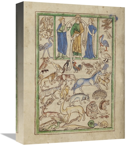 Global Gallery GCS-454768-1216-142 12 x 16 in. Adam Naming the Animals