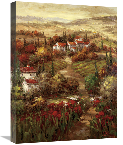 Global Gallery GCS-132422-1824-142 18 x 24 in. Tuscan VIllage Art Prin