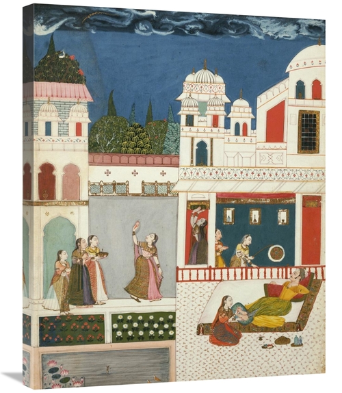 Global Gallery GCS-266822-30-142 30 in. A Lord with His Mistress, 