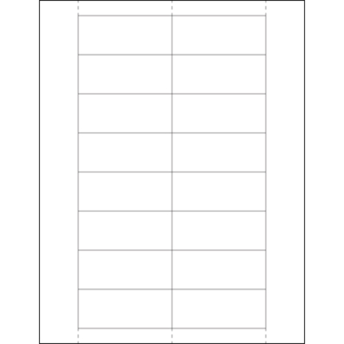 Box Partners LH251 1.25 x 3 in. Plastic Label Holder Insert Cards - Pa