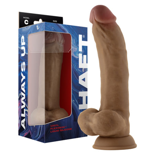 Shaft Model C 9.5 in. Dual Density Silicone Dildo with Balls & Suction