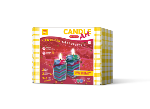 DIY Candle Art Set. Red, Green, Blue + 1 SURPRISE Color