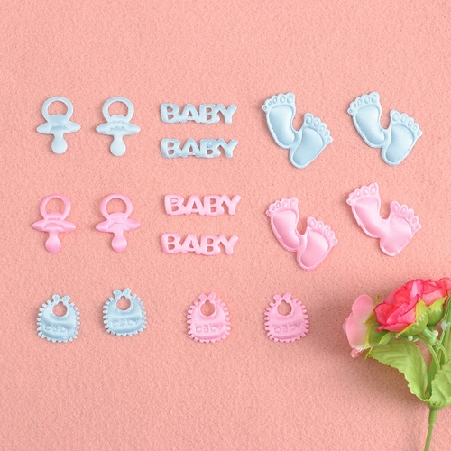 100pcs Satin Fabric Baby Shower Confetti Table