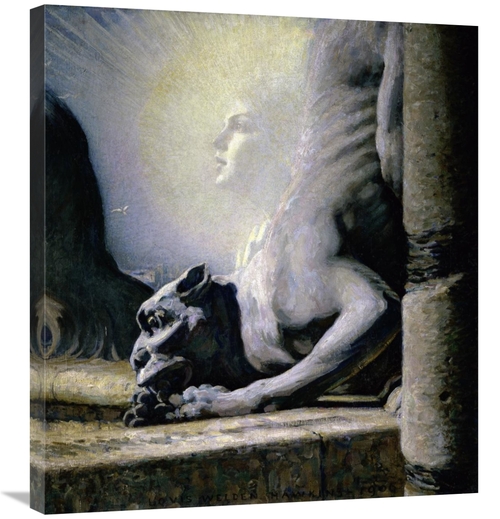 Global Gallery GCS-277863-30-142 30 in. The Sphinx & the Chimera Art P