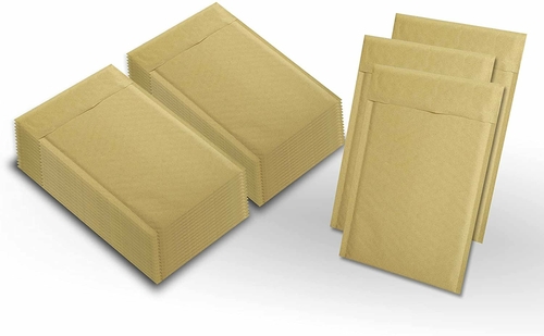 Pack of 250 Natural Kraft Bubble Mailers 5x9 Brown Padded Envelopes 5