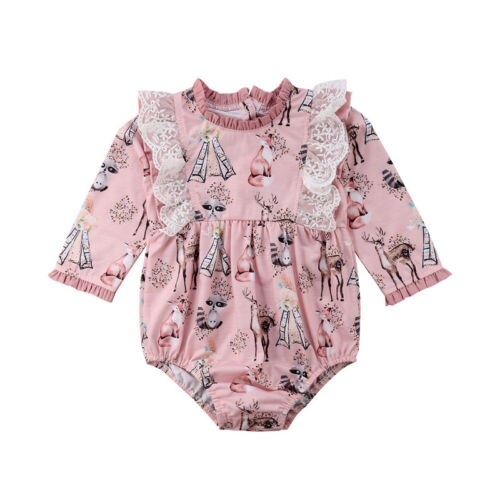 Lovely Infant Newborn Baby Girls Clothes Animal