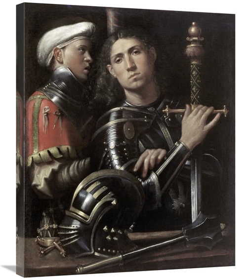 Global Gallery GCS-277694-30-142 30 in. Portrait of a Man in Armor wit