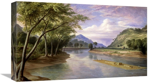 Global Gallery GCS-282693-22-142 22 in. The Ohio River Near Marietta A