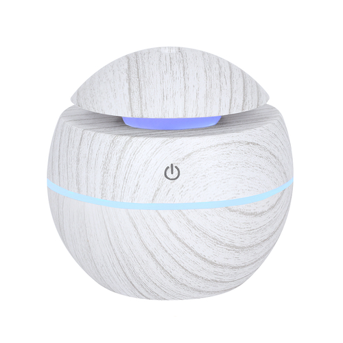 Small Round White Grey Grain Aroma Diffuser