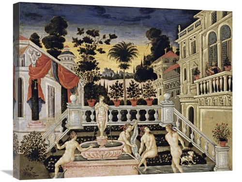 Global Gallery GCS-279494-30-142 30 in. David Watching Bathsheba Bathe