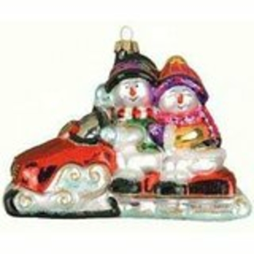 Main Cobane Studio COBANEE131 Snowmobile Buddies Ornament image