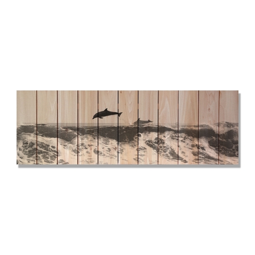 Day Dream SS6020 60 x 20 in. Surf Swimmers Inside & Outside Cedar Wall