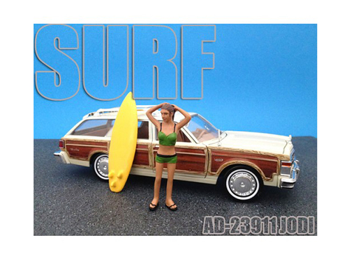 Surfer Jodi Figurine for 1/24 Scale Models by American Diorama
