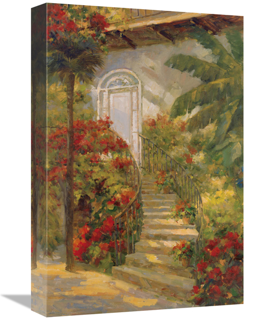 Global Gallery GCS-127075-1218-142 12 x 18 in. Bougainvillea Entry Art