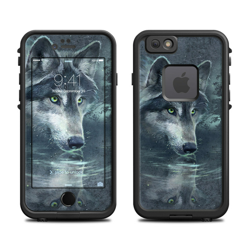 DecalGirl LFI6-WOLFREF Lifeproof iPhone 6 Fre Case Skin - Wolf Reflect