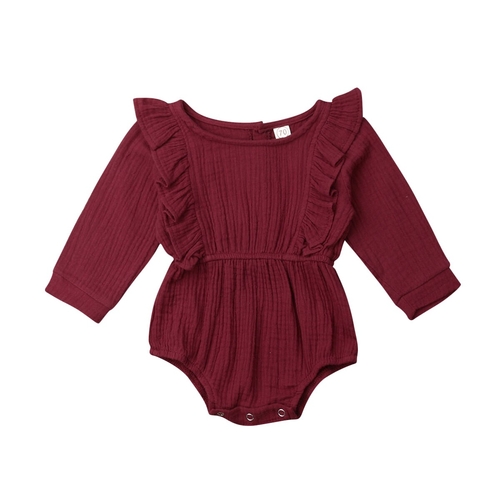 Autumn Kid Baby Girl Bodysuits Clothes Long Sleeve