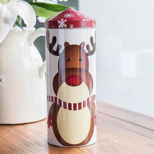 3Pcs Christmas Creative Candy Tin Package Case