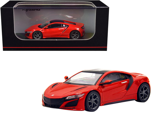 Honda NSX RHD (Right Hand Drive) Red with Black Top 1/64 Diecast Model