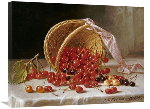 Global Gallery GCS-267985-30-142 30 in. A Basket of Cherries Art Print