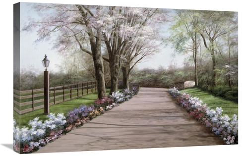 Global Gallery GCS-398711-2030-142 20 x 30 in. Country Lane Art Print 