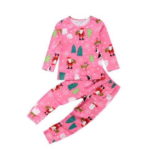 Christmas Toddler Kids Baby Girl Outfits