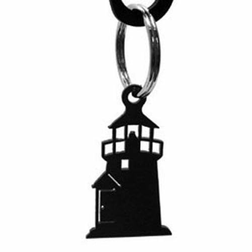 Wrought Iron Lighthouse Keychain Key Ring