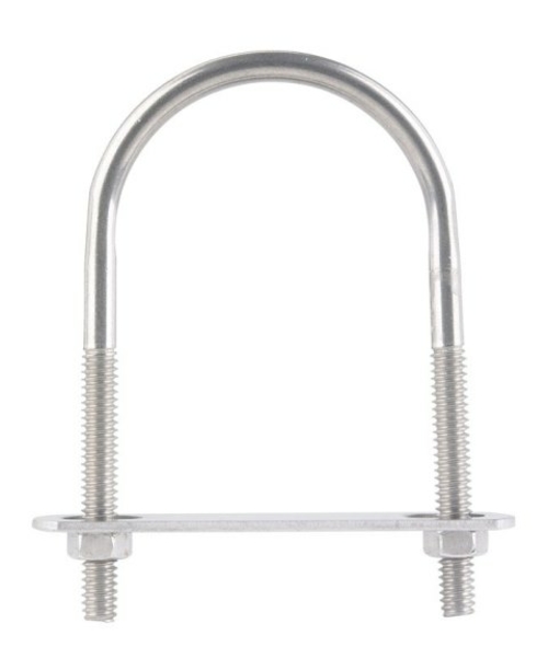 Hampton 02-3450-206 U-Bolt Stainless Steel Zince  0.25 x 2 x 3.5 in. -