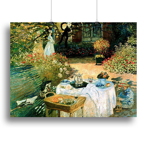 Breakfast by Monet Canvas Print or Poster