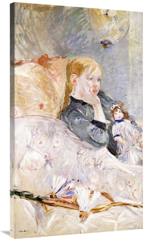 Global Gallery GCS-266911-44-142 44 in. Young Girl with a Puppet Art P