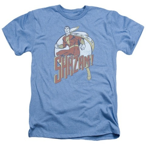 Trevco Dc-Stepping Out - Adult Heather Tee - Light Blue- Small