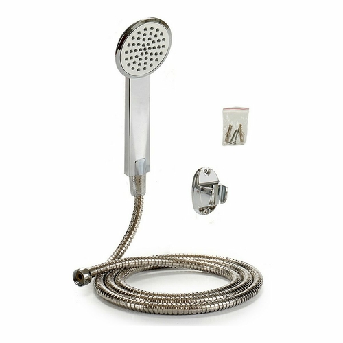 A shower head with a hose to direct the flow 2 m