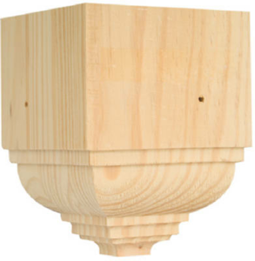 Waddell OCTB-52 6.75 L x 6.5 W x 6.5 D in. Outside Crown Trim Pine Blo