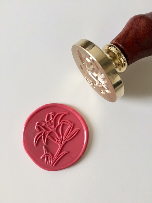 Canna Flower Wax Seal Stamp