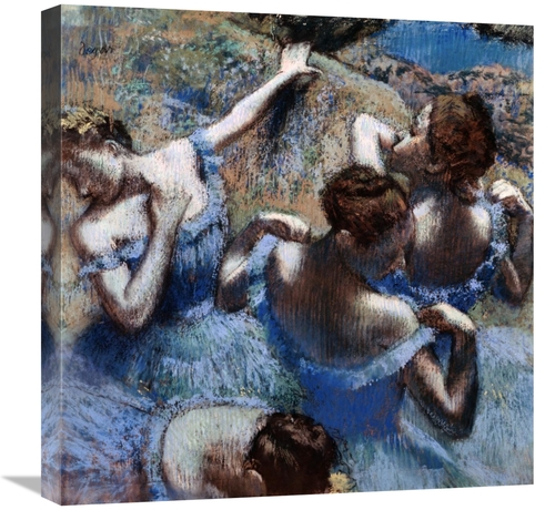Global Gallery GCS-277309-22-142 22 in. Blue Dancers - Les Danseuses B